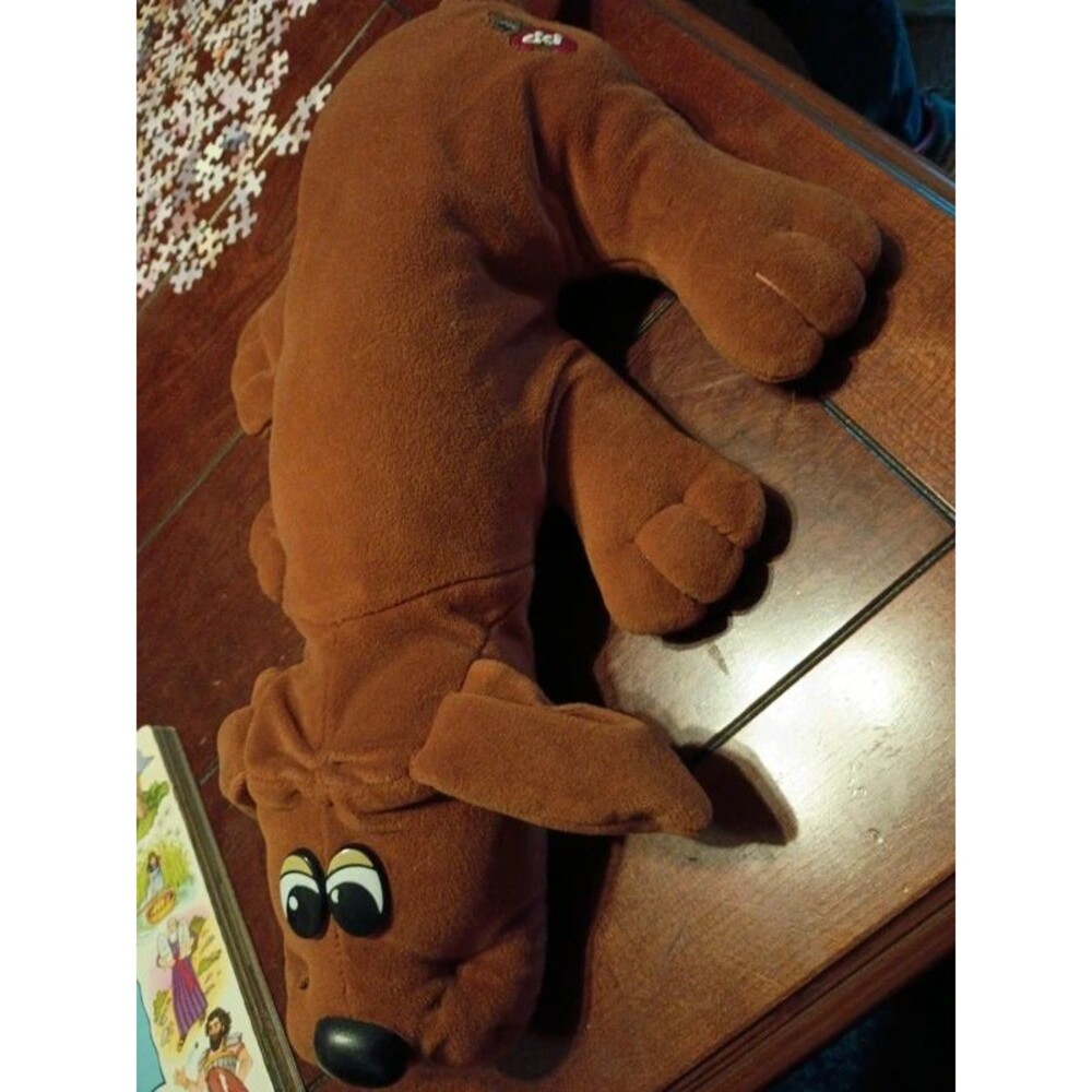 Vintage brown pound puppies dog stuffed animal-055f